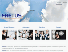 Tablet Screenshot of fretus-group.com